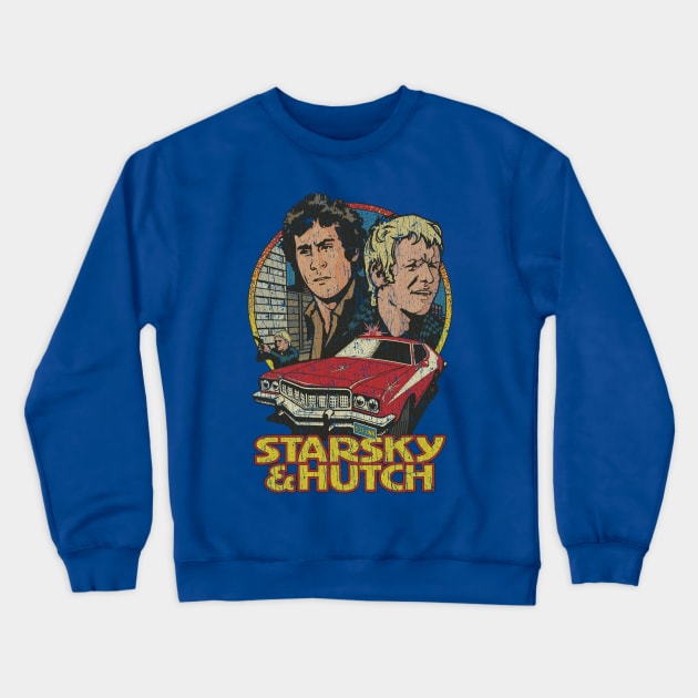 Starsky & Hutch Death Ride 1975 Crewneck Sweatshirt by JCD666